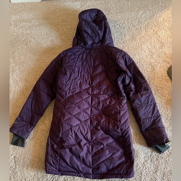 Columbia Women's Dark Purple Omni Heat Mid Puffer Jacket - Picture 2 of 5